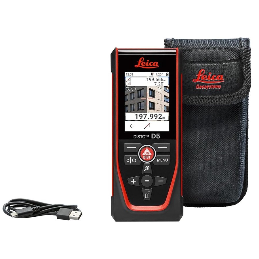 Leica DISTO D5 - Metro laser con camera digitale e Bluetooth, 200 m
