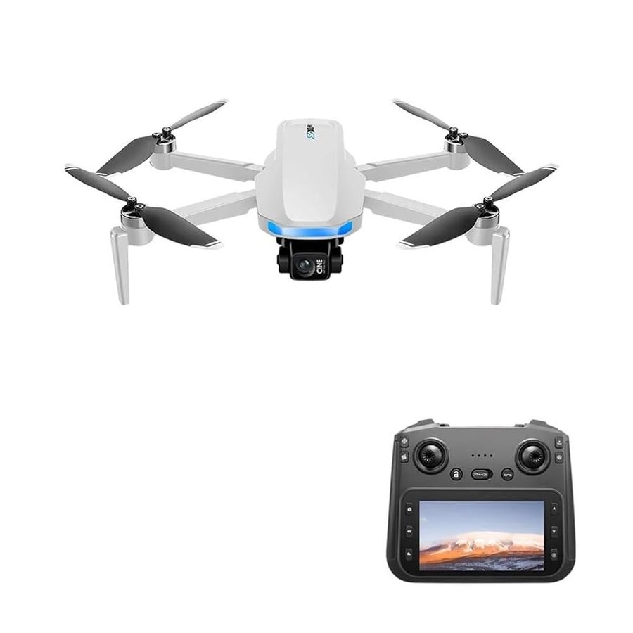 Bianca,Triple Battery,Nuovo Drone GPS s-x1 Max Professionale con Telecamera 4k, Gimbal a 3 Assi, FPV Aereo Senza spazzole, Telecomando Pieghevole con Ampio Schermo