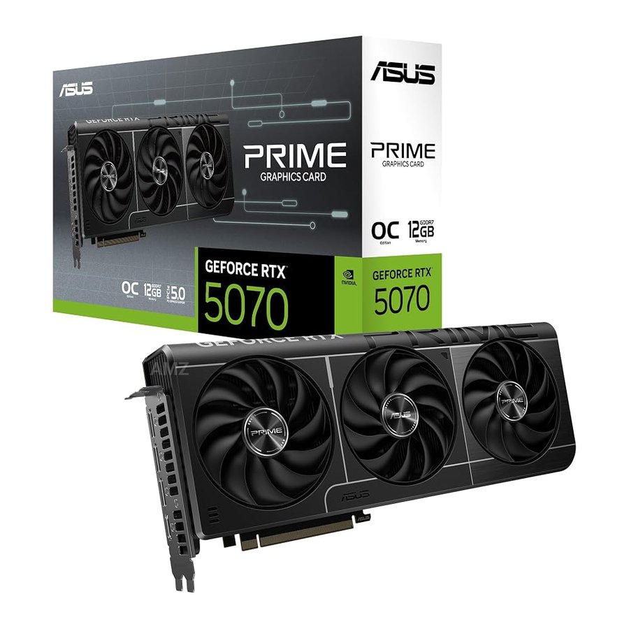 ASUS PRIME RTX5070 OC, Scheda Grafica da 12 GB GDDR7 NVIDIA GeForce, Nera