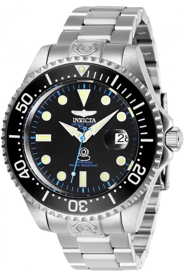 Pro Diver Stainless Steel Men's Automatic Watch - 47mm