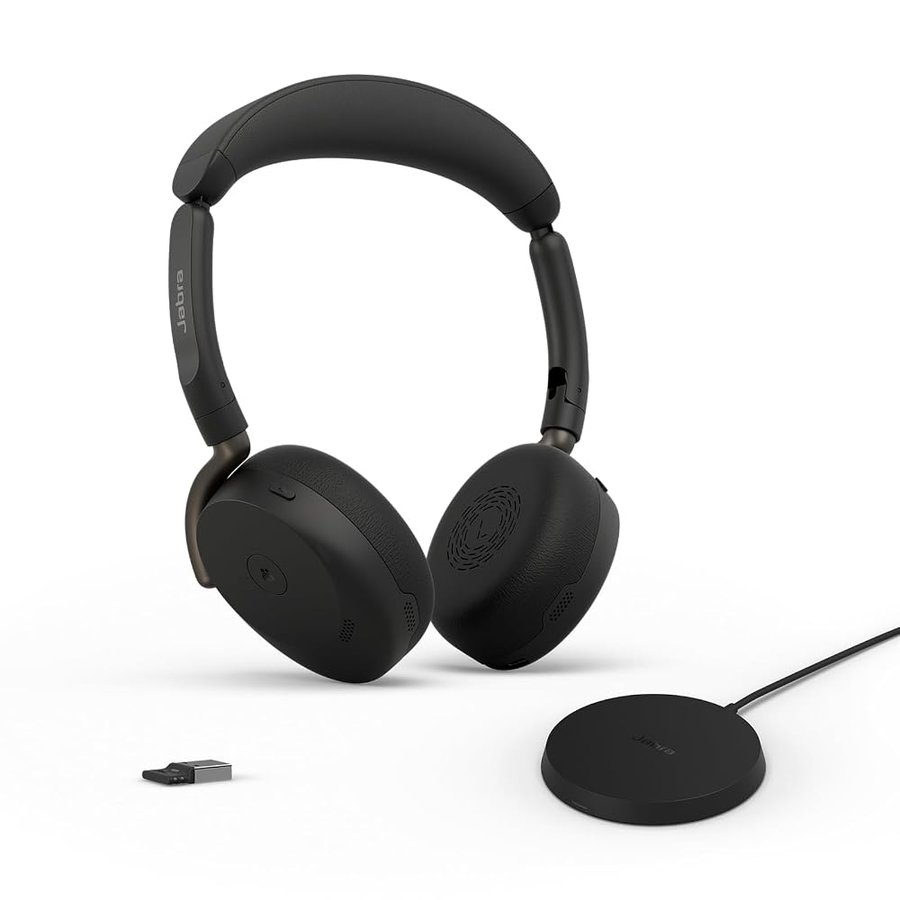 Jabra Evolve3 65 Flex cuffie con microfono wireless Bluetooth, USB-A, MS Teams