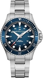 Orologio Uomo Adulto Sportivo di Lusso, KHAKI NAVY SCUBA 43 MM, Automatico, Resistente all'Acqua 300 m, Cassa in Ceramica 43 mm, Blu