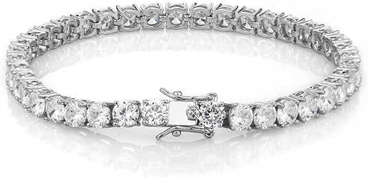 5 mm Moissanite Tennis Braccialetti D Colore VVS1 Chiarezza Diamante Bracciale S925 Argento Sterling Bianco/Oro Moissanite Braccialetto per donne con certificato