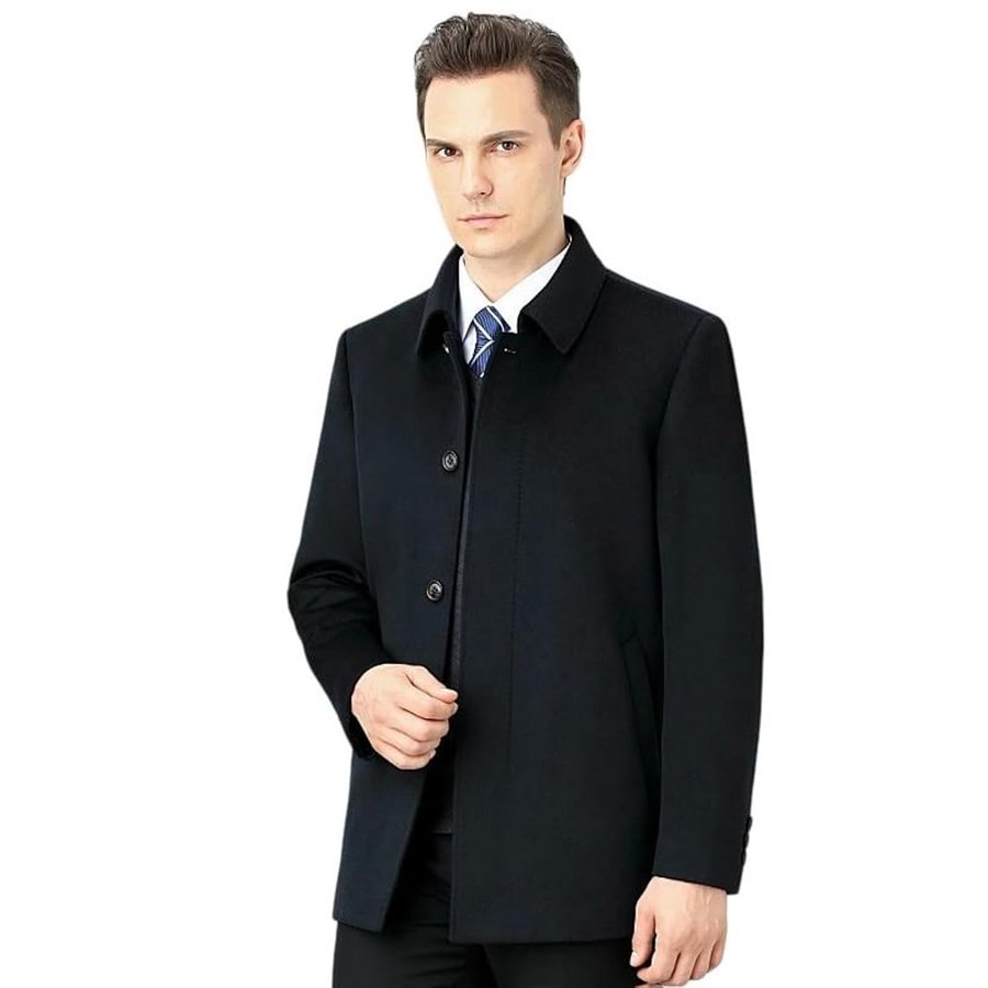 Cappotto di lana cachemire corto autunno-inverno