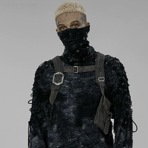 Rock Biker Post-apocalyptic Style Suspenders
