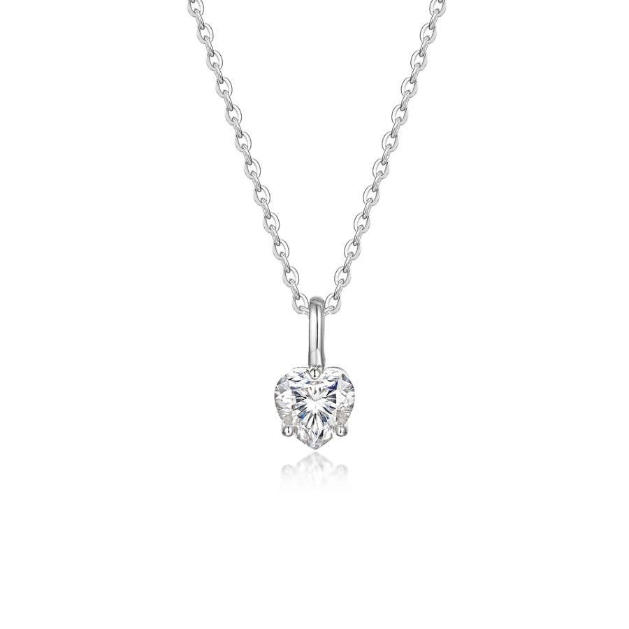 S925 Silver Gold Plated 6x6mm Moissanite Necklace 45cm D Color VVS1 GRA Certified Gift Box