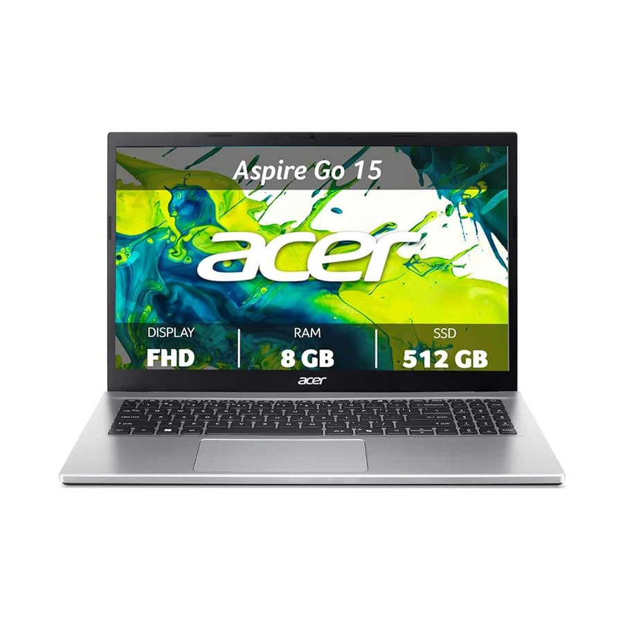 Acer Aspire Go 15 | PC Portatile | 15.6" | Ryzen 7 | 8GB | 512GB | 15.6" FHD 60Hz | AMD Ryzen™ 7 5825U | 8GB RAM | 512GB SSD | Windows 11 Home | Tastiera IT QWERTY | Alimentatore non incluso