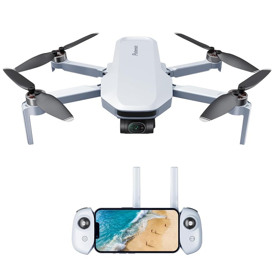 Potensic ATOM 4K GPS Drone con Gimbal a 3 Assi, 6KM Trasmissione Video, ＜249g, Tracciamento Visivo, QuickShots, 32 Min di Volo, 12MP Foto, Velocità Max 16m/s, Drone Pieghevole per Principianti, C0