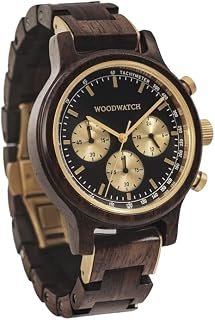 Chrono Black Forest | Orologio in Legno Uomo | Wood Watch for Man | Prodotto ecologico, su Pianta un Albero per Ogni Orologio