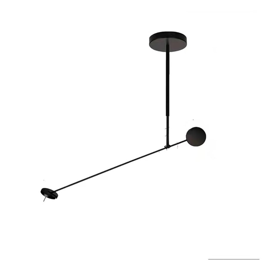 Immagine Luce Applique da parete in ferro minimalista Lampada di design italiano Soggiorno Camera da letto Divano da lettura Lampada da parete nera con asta lunga Illuminazione Installazione facile (