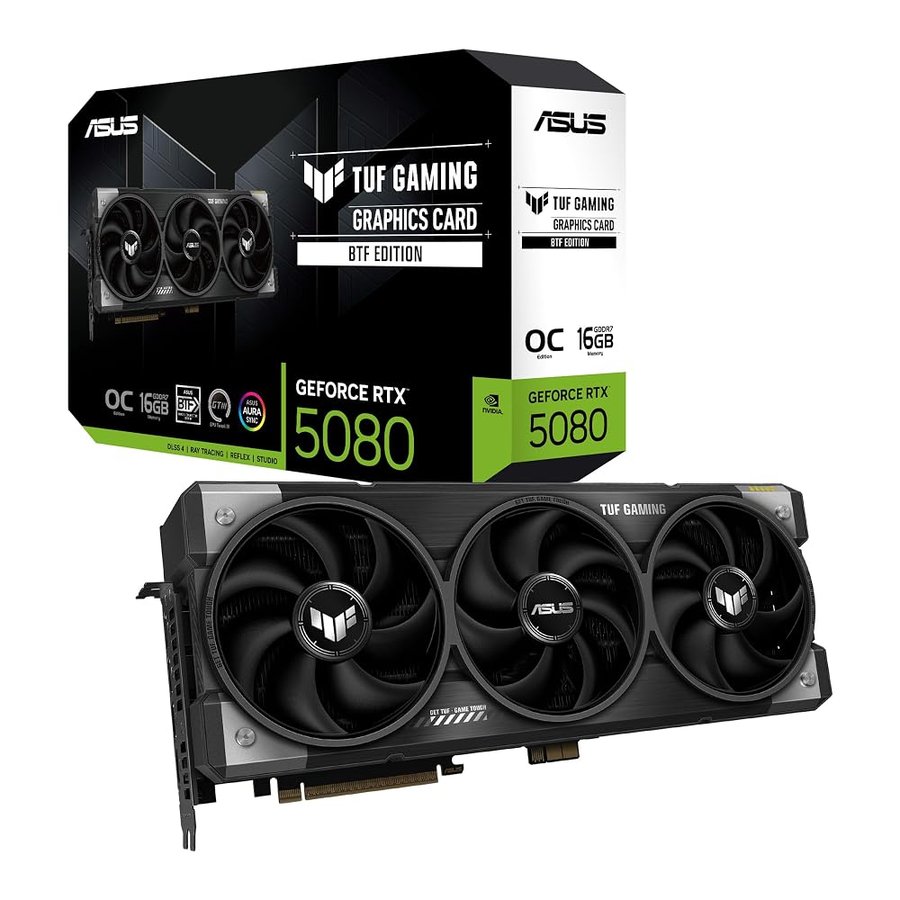 ASUS TUF GAMING RTX5080 OC, Scheda Grafica 16 GB GDDR7 NVIDIA GeForce, Nera