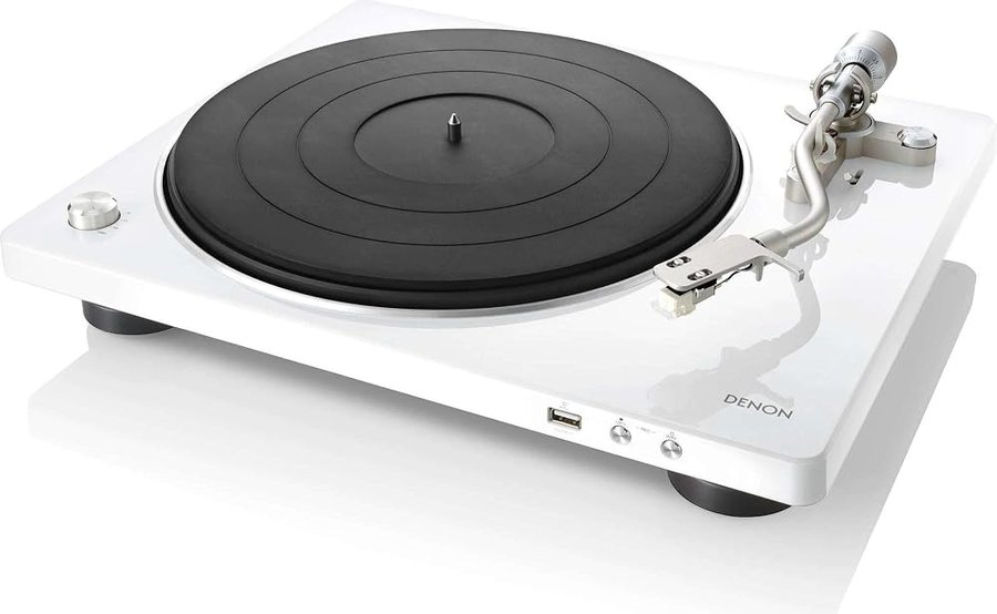 DENON DP-450USB Giradischi, Bianco