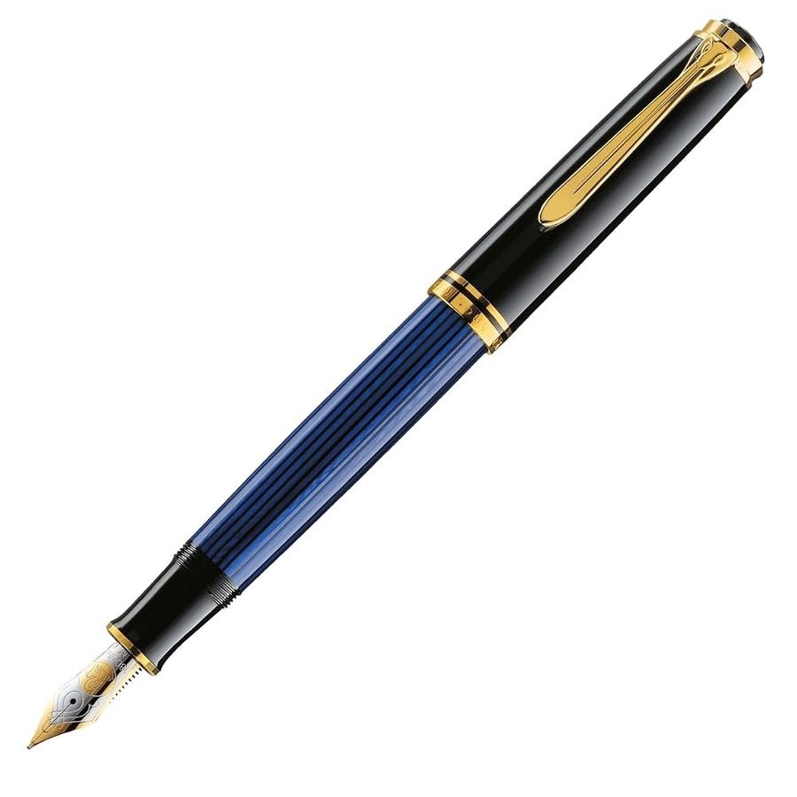 Pelikan M 800 Penna Stilografica Souveraen 800 Pennino M In Oro Bicolore
