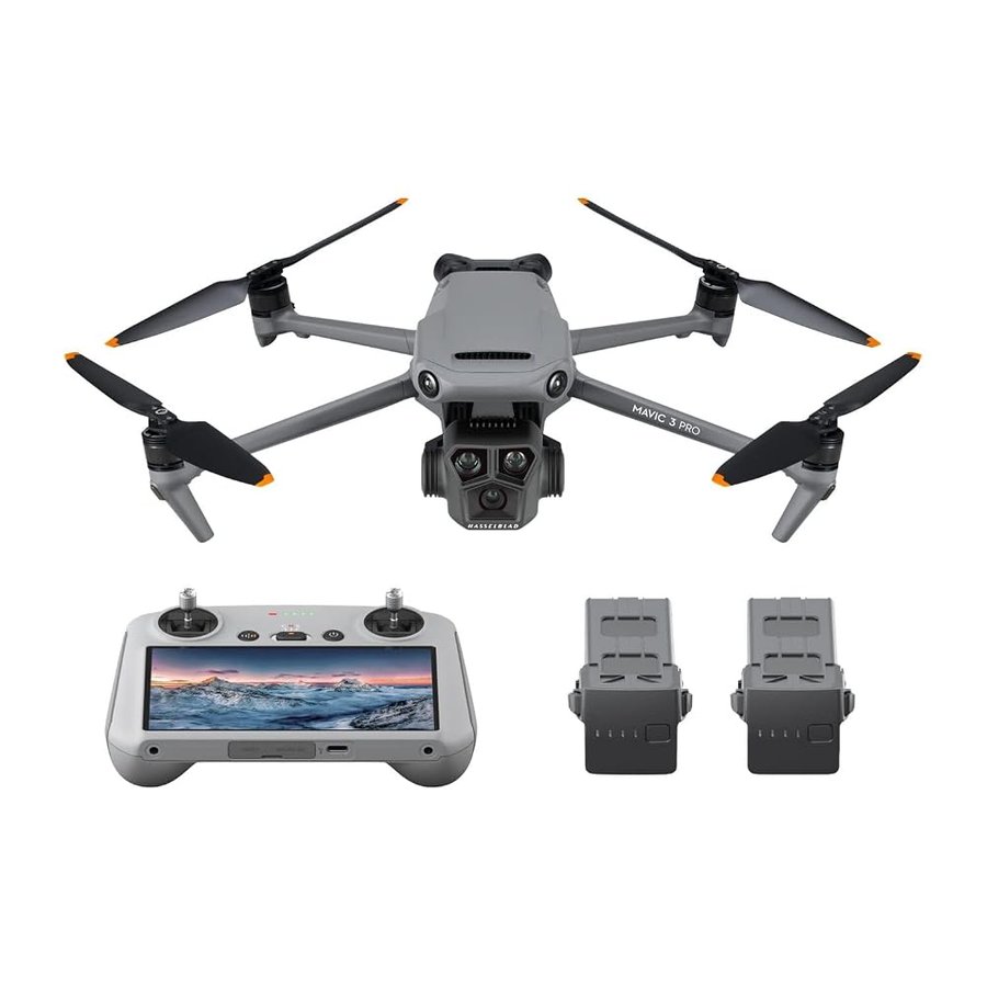 DJI Mavic 3 Pro Fly More Combo con DJI RC (radiocomando con schermo), drone con tripla fotocamera e Hasselblad con CMOS da 4/3, trasmissione video fino a 15 km, 3 batterie, Stazione di ricarica ecc.