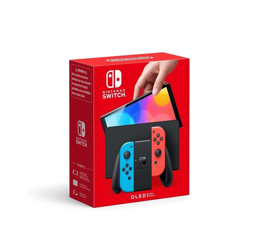 Nintendo - Console Nintendo Switch – Modello OLED Blu Neon/Rosso Neon - schermo OLED 7" - 64GB