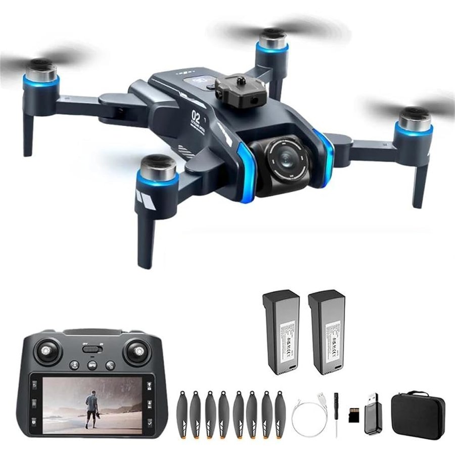Dual Battery,Drone GPS xt808 Professionale con Telecamera HD 4k, Motore brushless, evitamento WiFi FPV, Pieghevole, rc, Elicottero quadricottero