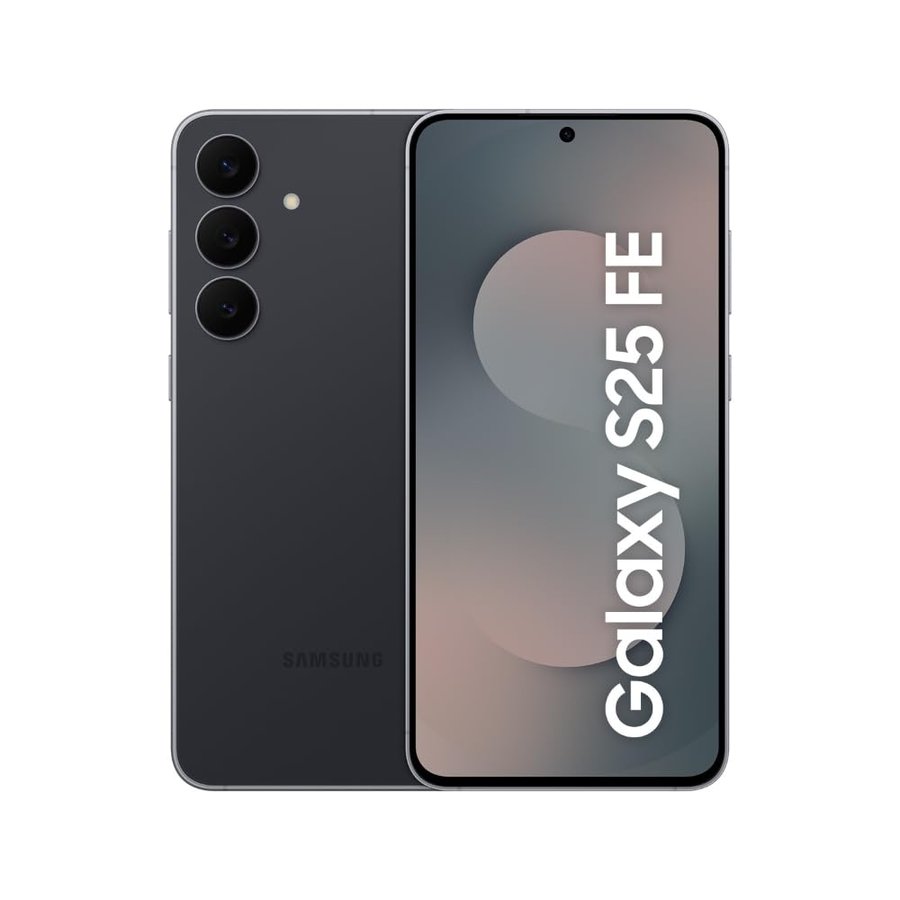 Samsung Galaxy S25 FE 5G Smartphone con Galaxy AI (JetBlack, 8GB RAM, 512GB Storage), Fotocamera frontale 12MP, ProVisual Engine, lunga durata della batteria