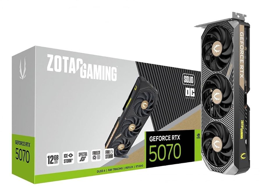Zotac Gaming Geforce Rtx 5070 Solid Oc - Grafikkarte