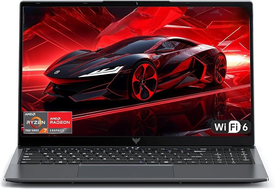 ACEMAGIC 16" PC Portatile Gaming,Portatile con Processore Ryzen 7 H255,Frequenza Max 4,9 GHz,24 GB DDR5,SSD 512 GB espandibile fino a 4 TB, Tastiera Retroilluminata,WiFi 6,Scocca metallica