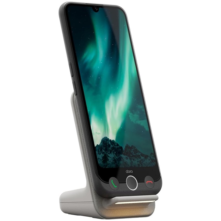Doro Aurora A30 Smartphone para Mayores con Base de Carga Inalámbrica
