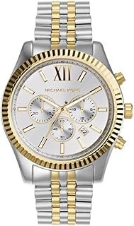 Orologio Lexington per uomo, movimento cronografo al quarzo da 45 mm con cinturino in acciaio inossidabile