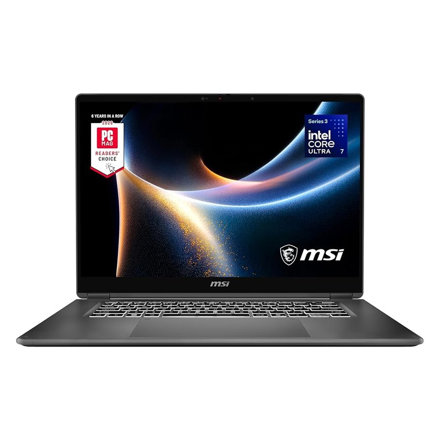 msi Prestige 16 Flip AI+ 16" 2.8K OLED Laptop: Intel Ultra 7-355, Intel Arc Graphics, 32GB LPDDR5X, 1TB SSD, Touch Screen, Wi-Fi 7, Bluetooth 6, Ricarica rapida, Win 11 Home: Platinum Gray C3MTG-058US