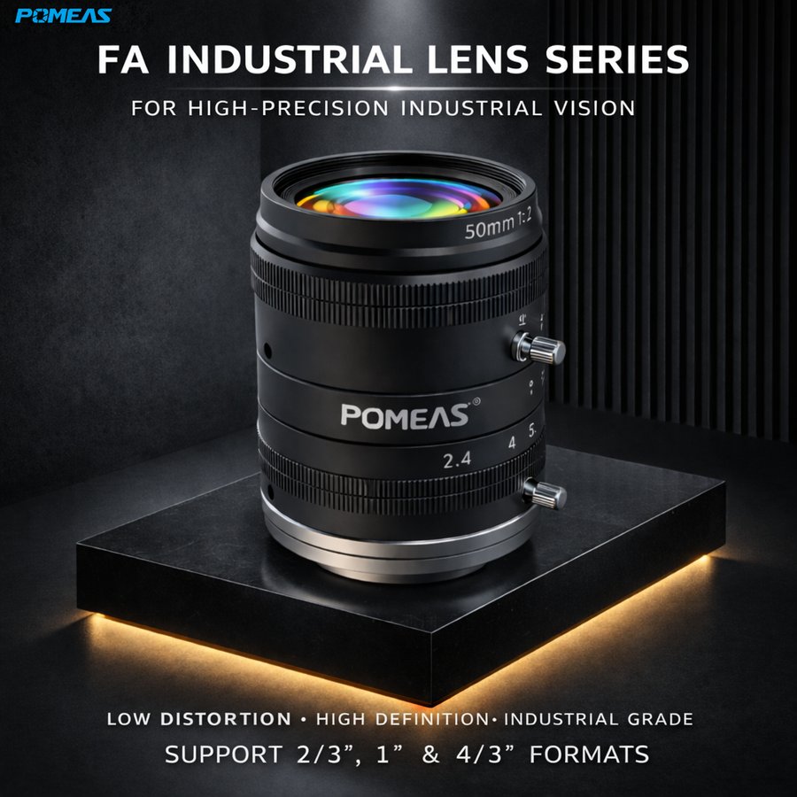 LFGHH-5024M 50mm F2.4 10MP Fixed Focal Length Machine Vision Lens For 2    3 Inch Industrial Cameras