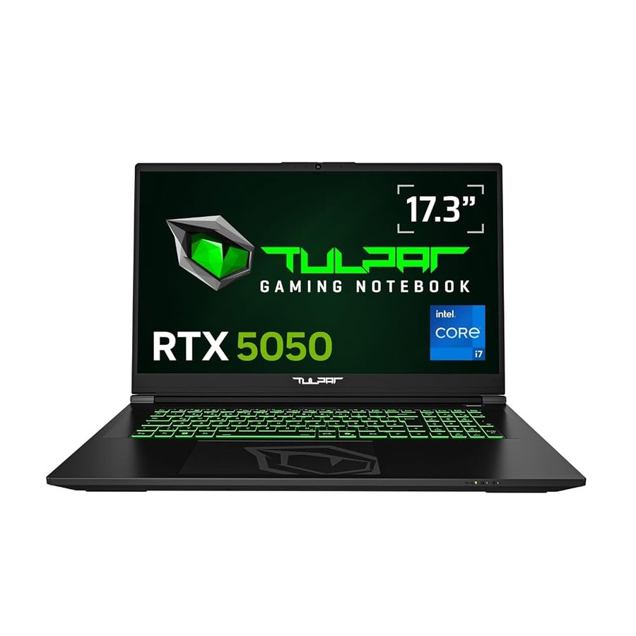 TULPAR A7 V16.2 Gaming Laptop | 17,3'' FHD 1920X1080 144Hz IPS LED | Intel Core i7 13700HX | 16GB RAM | 1TB SSD | RTX 5050 | Windows 11 Gaming Notebook