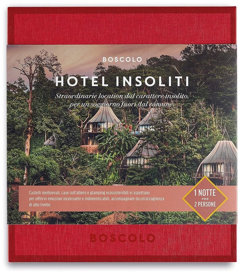 Boscolo Gift Hotel Insoliti | 1 Notte per 2 Persone in Hotel Originali e Fuori dal Comune | Idea Regalo Originale/per Anniversario | 30+ proposte in Italia o all'estero - Valido 12 Mesi