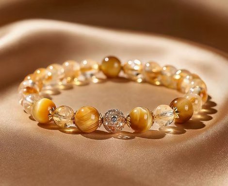 Yellow Crystal Fortune Making Career Bracelet