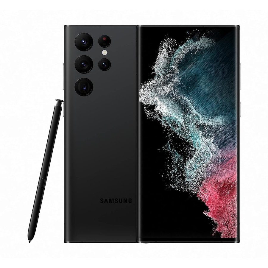 Samsung S908B/DS Galaxy S22 Ultra 5G, Dual, 512GB 12GB RAM, Phantom Black