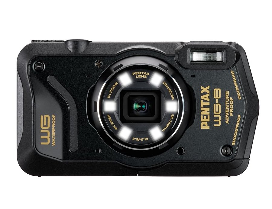 Ricoh Imaging Co Fotocamera da Avventura Nera per Tutte le Stagioni, con Eccezionale Resistenza all'Acqua, alla Polvere, Resistente Agli Urti, Luce ad Anello Multi-Applicazione per Fotografia Macro