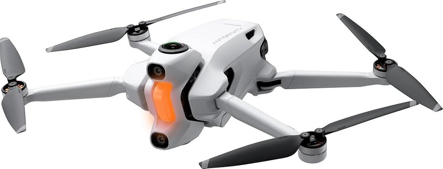 Antigravity Drone A1 (alimentato da Insta360) – Explorer Bundle 8K 360 gradi 249 g pieghevole Drone e occhiali per volo immersivo con controllo del movimento point-to-fly con custodia / 3 batterie