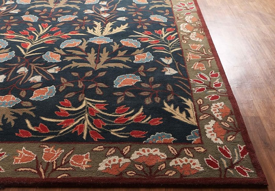Adeline, tappeti e tappeto in 100% lana, stile persiano, multicolore (150 x 240 cm)