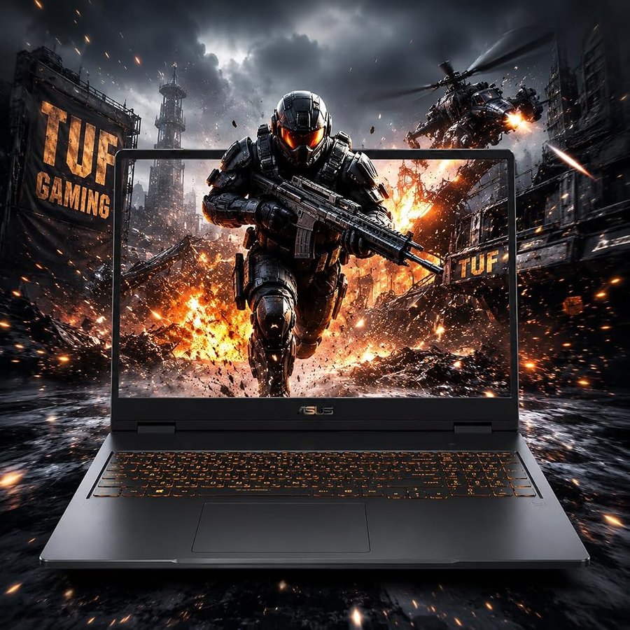 ASUS TUF F16 Gaming Laptop RTX 5050 115W, 32GB RAM |2TB SSD, Intel i5-13450HX, 16" WUXGA 165Hz 100% sRGB G-SYNC, MUX Switch, Thunderbolt4, tastiera RGB, fotocamera, Windows 11, Gamer Creator