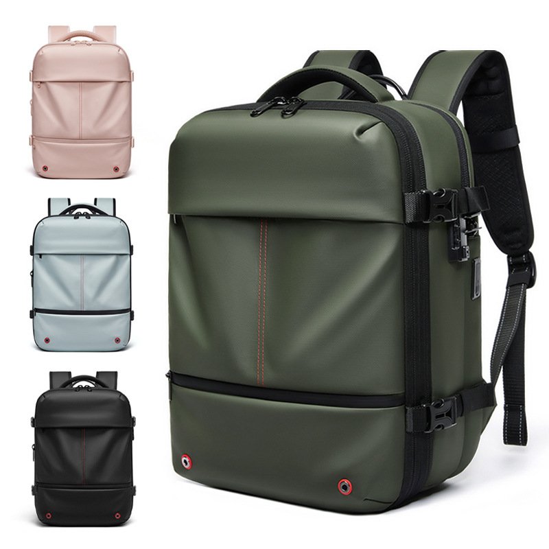 High-Capacity Water-Resistant Expandable Laptop Bag For Business Travel