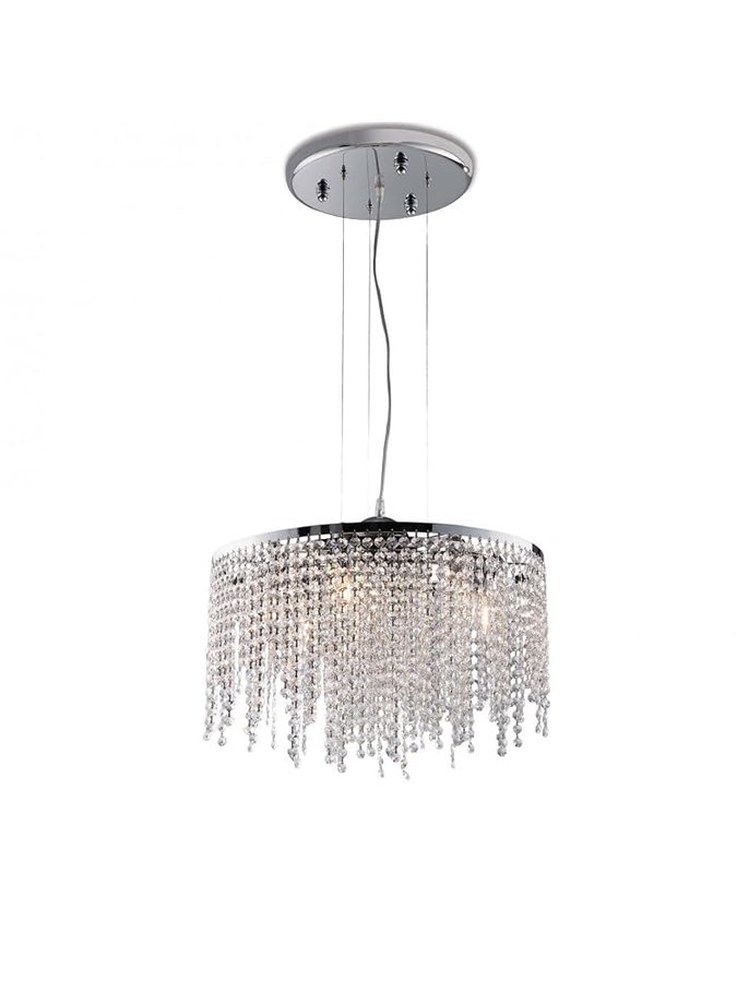 Lampadario moderno cromato in cristallo 6 luci luxury design swarovsky per salotto, camera da letto, cameretta, soggiorno, sala da pranzo, lgt 035