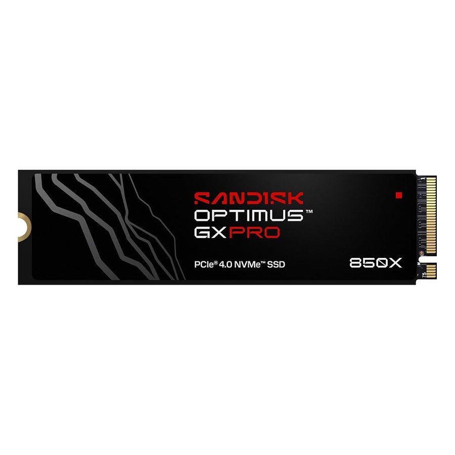 SANDISK Optimus GX PRO 850X NVMe SSD 2 TB (fino a 7.300/6.600 MB/s velocità di lettura e scrittura sequenziali, M.2 2280, PCIe Gen 4.0, fino a 1.200 TBW) Espansione di archiviazione per gaming