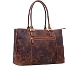 STILORD "Marika Borsa Laptop 15,6 Dogana Donna Pelle Grande Cartella Business pelle a tracolla ufficio vintage vera pelle Colore:nero