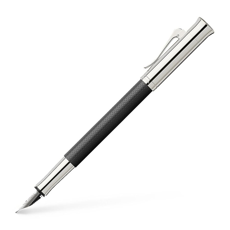 Graf von Faber-Castell - Penna stilografica Guilloche nera EF
