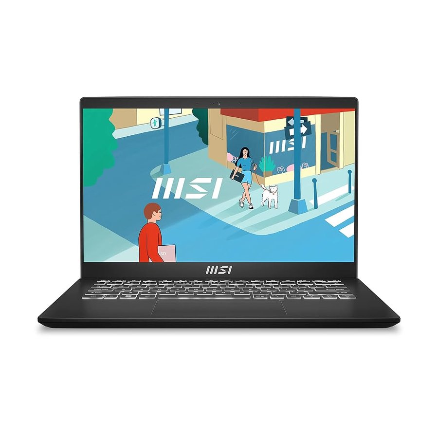 msi Modern 14 C13M-613IT, Notebook 14" FHD 60Hz, Intel i7-1355U, Intel Iris Xe, RAM 16GB DDR4 3200MHz, 512GB SSD PCIe3, WiFi 6, Win 11 Home, Layout e Garanzia ITA, Nero