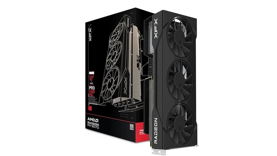 XFX Swift AMD Radeon RX 9070 GRE Triple Fan Gaming Edition con 12 GB di memoria GDDR6, HDMI, 3 porte DisplayPort e Architettura AMD RDNA™ 4 (RX-97GRE29B7)