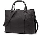 STILORD "Lexa" Borsa Grande in Pelle Donna Borsa a Tracolla Vintage Shopper Messenger Borsa in Pelle Borsa da Ufficio Borsa in Vera Pelle Colore:nero