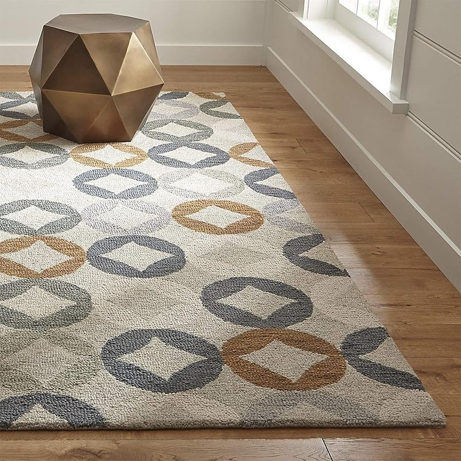 Barden - Tappeti e Moquette in 100% Lana Naturale, Multi Naturale, 150x245 cm - 5x8 ft