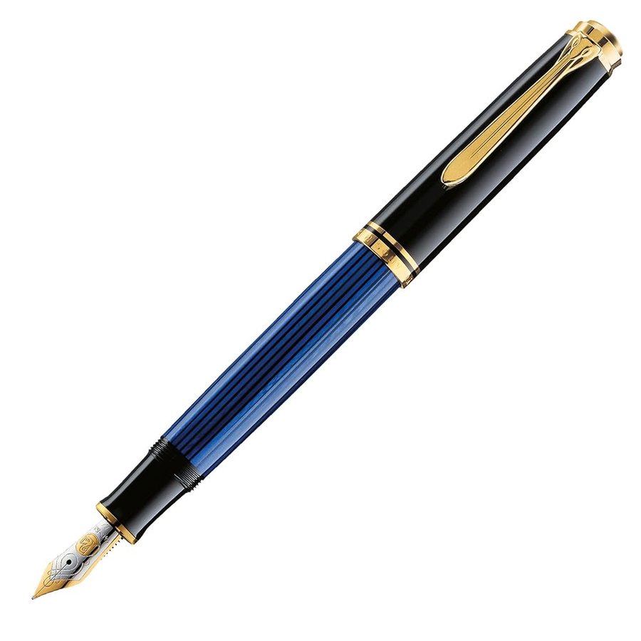 Pelikan M 400 Penna stilografica Souveraen 400 pennino M in oro bicolore, in confezione regalo
