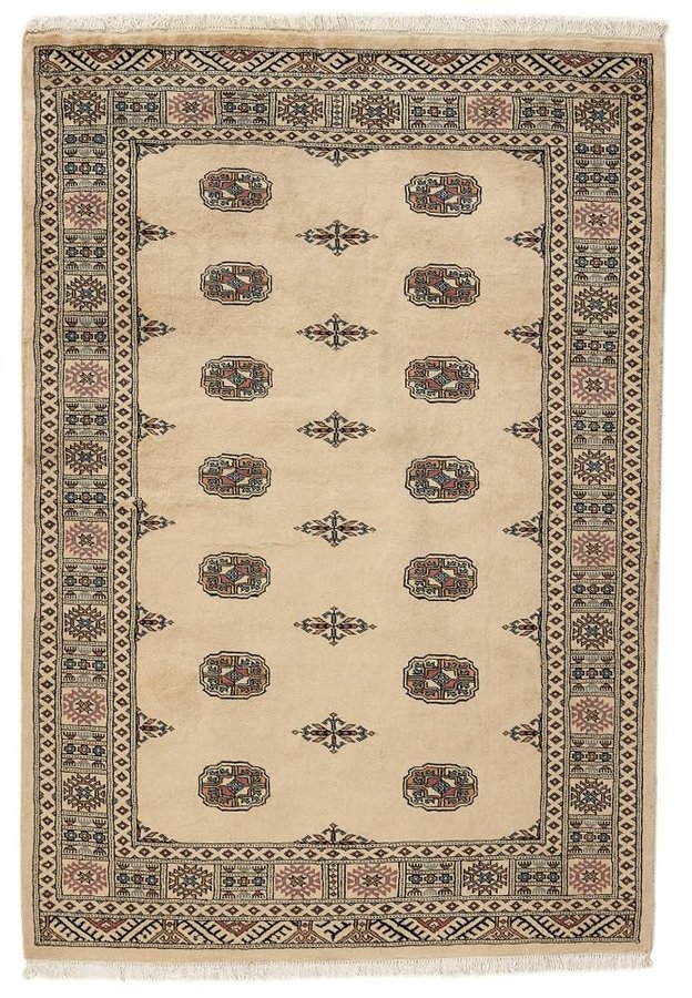 Pakistan Buchara 3ply 139x202 Annodato a mano Tappeto orientale Tappeto In lana Pakistan