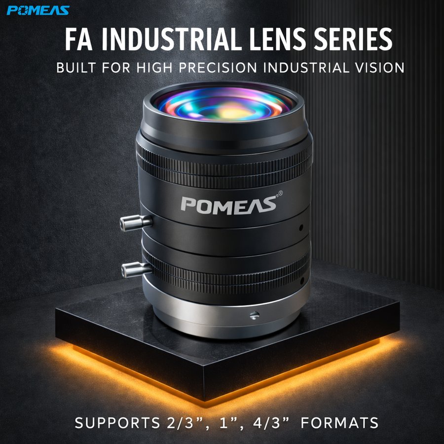LFEHH-2518M 25mm F1.8 10MP Fixed Focal Length Machine Vision Lens For 2    3 Inch Industrial Cameras