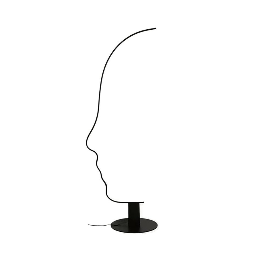 Lampada Stelo Face Art Lampada Da Terra Designer Creativo Soggiorno Divano Camera Letto Studio Moderna Linea Minimalista Si Adatta Qualsiasi Stile D'arredo(3 colors light,H 140cm)