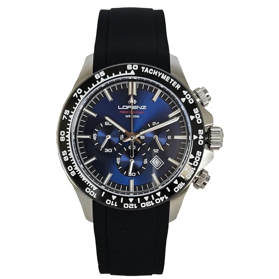 Chrono 26175LL Cronografo da uomo con cinturino in gomma sub 100 metri