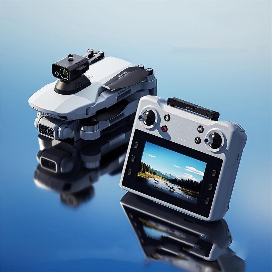 Triple Battery,Drone f8 Max GPS Professionale con Telecamera 8k, 6k, 5g WiFi FPV, Che Evita Gli Ostacoli con Un Grande Schermo e Un Telecomando.